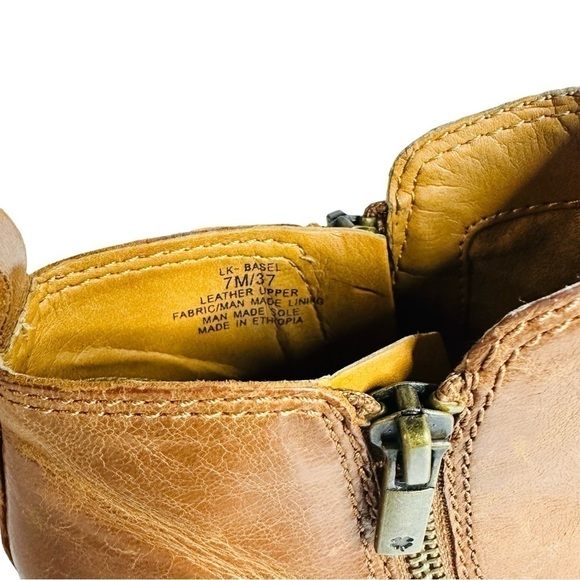 Lucky Brand Brown Leather Booty Women’s Size 7M - Picture 12 of 12